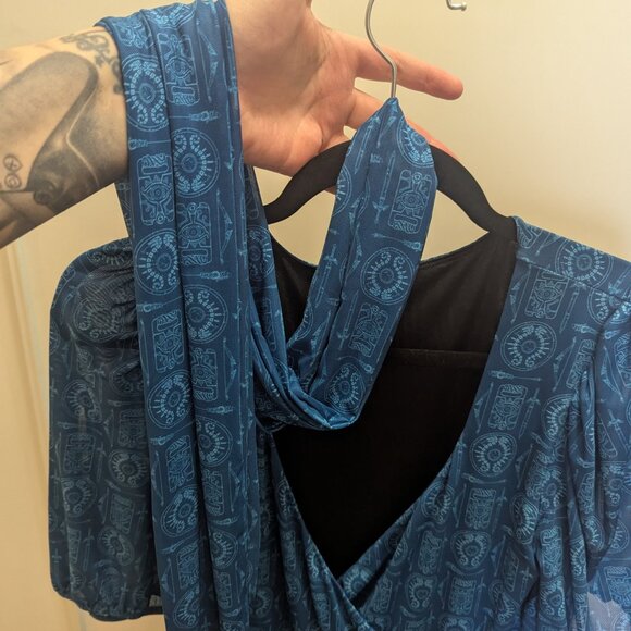 Legend of Zelda Weapons Wrap Dress -Maxi - Picture 5 of 6